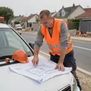 Image décorative illustrant Construction de réseaux électriques et de télécommunications à Saint-Étienne-du-Grès