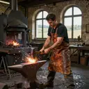 Image décorative illustrant Forge, estampage, matriçage ; métallurgie des poudres à Montagudet