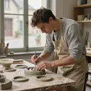Image décorative illustrant Fabrication et façonnage d'autres articles en verre, y compris verre technique à Foix