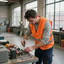 Image décorative illustrant Conception d'ensemble et assemblage sur site industriel d'équipements de contrôle des processus industriels à Angers