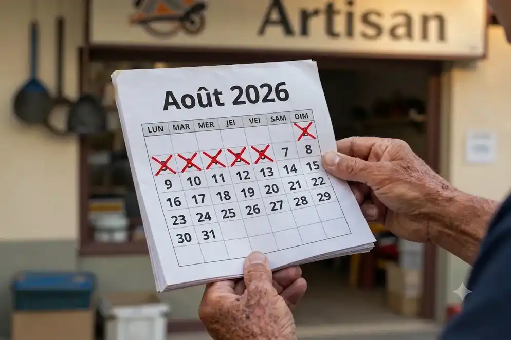 Illustration symbolique d'un calendrier avec des dates barrées représentant les retards de paiement